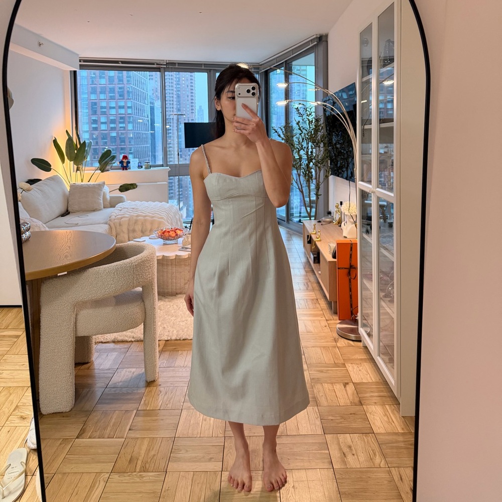 Mint Blue Midi Dress